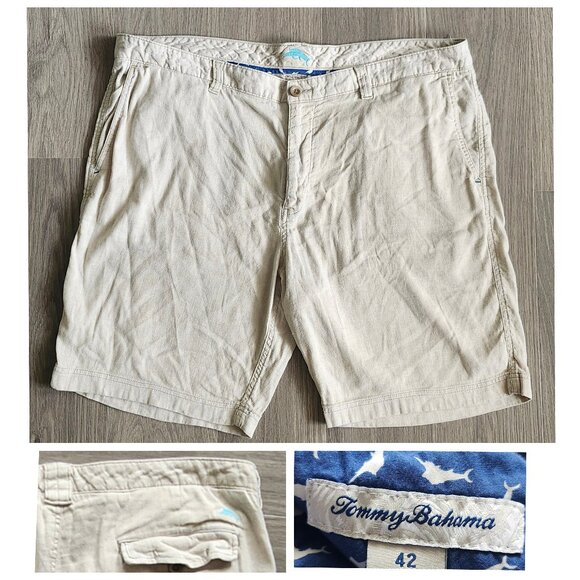Tommy Bahama Shorts Men's 42 Linen Blend Shorts - Picture 1 of 15